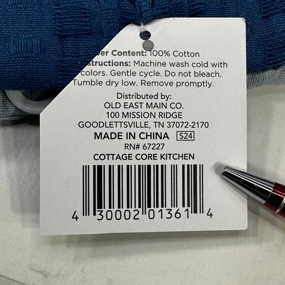 Lot Of Four Just In For Your Home Kitchen Towels 2 Solid Blue 2 Solid Gray New - Picture 6 of 8